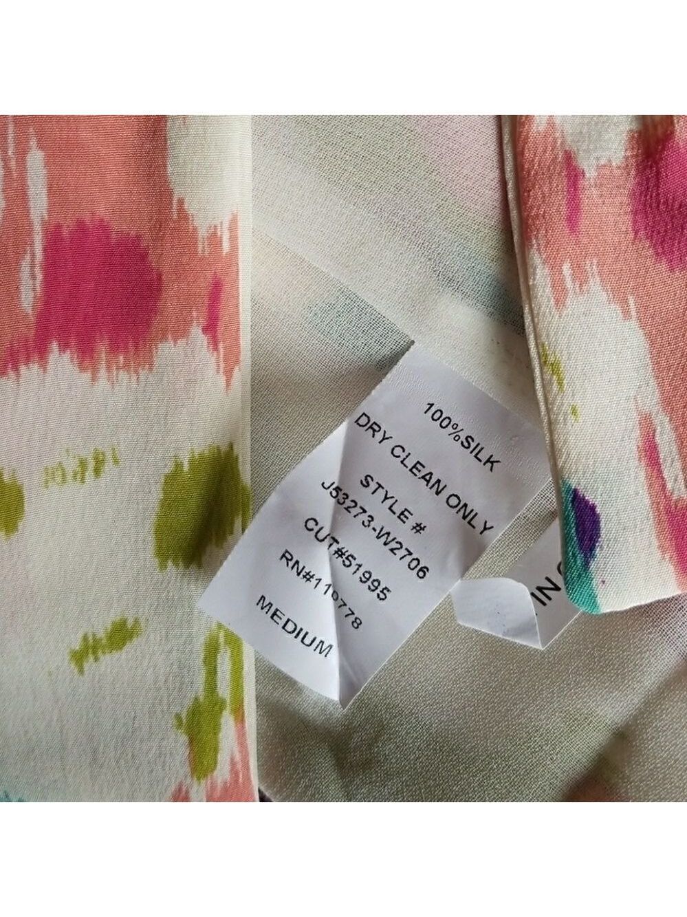 SILK Grecian Style Water Color One Shoulder Dress By Jaloux Yellow with pattern - Picture 7 of 8